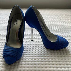 Blue Stiletto heels NWOT